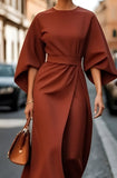 Lissey - Minimalist Belted Luxe Dress
