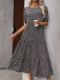 Raiza - Tiered Puff Sleeve Dress