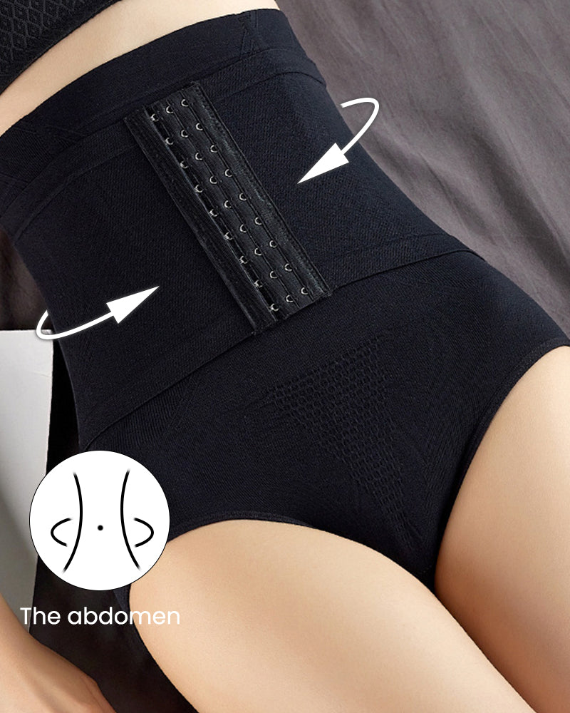 Ailovesexy - Double-Layer High Waist Tummy Control Shaping Panty