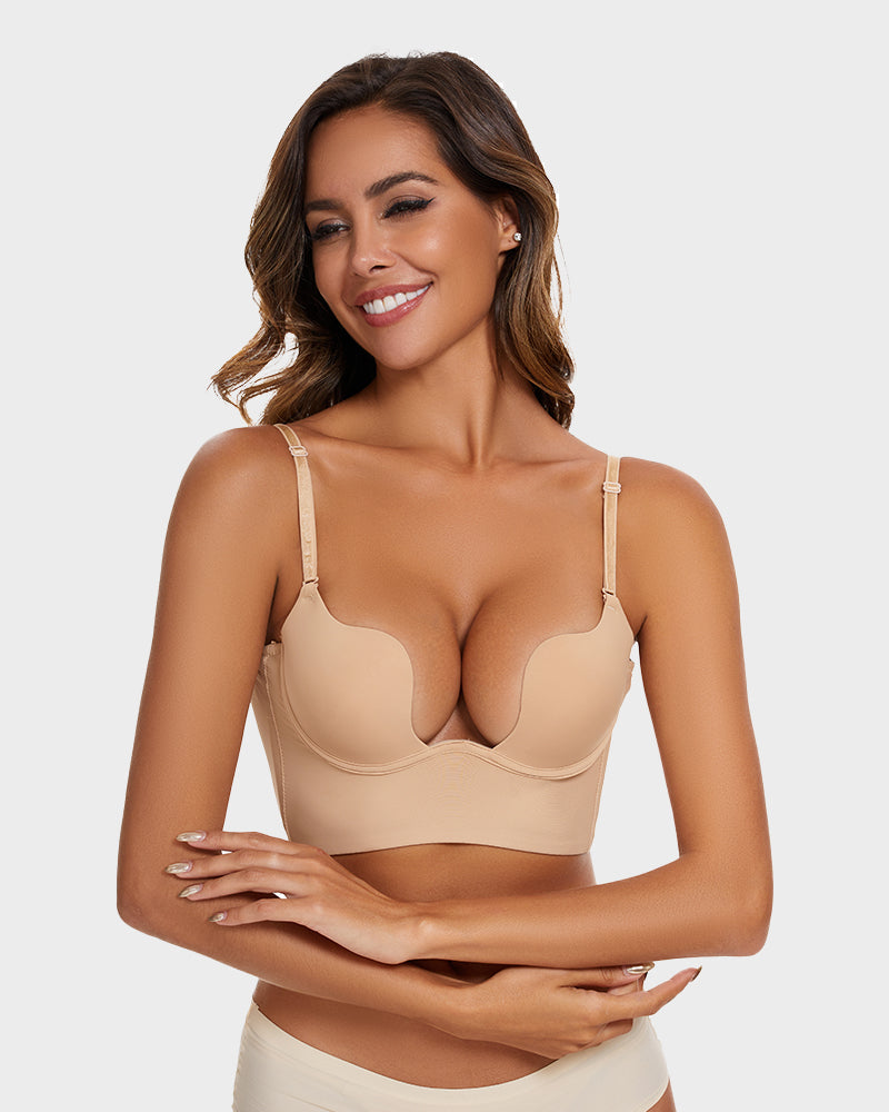 Ailovesexy - Low Cut U - Shaped Backless Bra