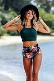Ailovesexy - High Rise Print Halter Bikini