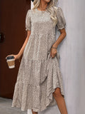 Raiza - Tiered Puff Sleeve Dress
