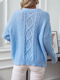 Sweaters for Women Chunky Crewneck Long Sleeve Solid Color Loose Pullover Winter Warm Sweater Fall Jumpers
