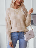 Womens Fall Winter Sweaters 2025 Fashion Dressy Crewneck Long Sleeve Loose Pleated Knitted Casual Pullover Tops