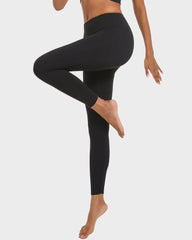 Ailovesexy - High Waist Butt Lifting Lightweight Fleece Lined Leggings
