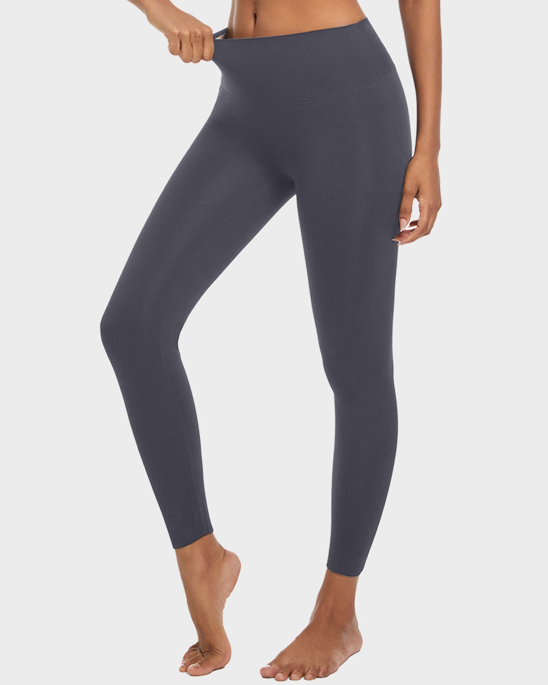Ailovesexy - High Waist Butt Lifting Lightweight Fleece Lined Leggings