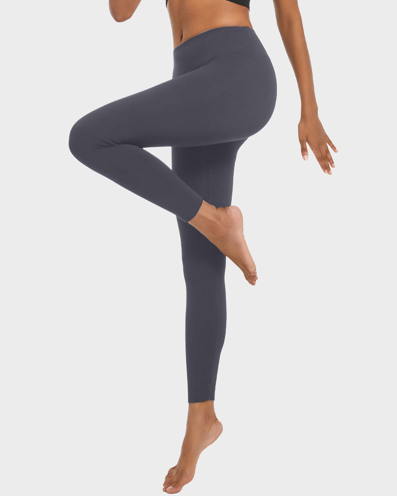 Ailovesexy - High Waist Butt Lifting Lightweight Fleece Lined Leggings