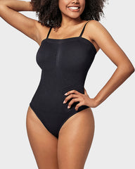Ailovesexy - Seamless Bandeau Shaping Bodysuit with Removable Straps