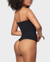 Ailovesexy - Seamless Bandeau Shaping Bodysuit with Removable Straps