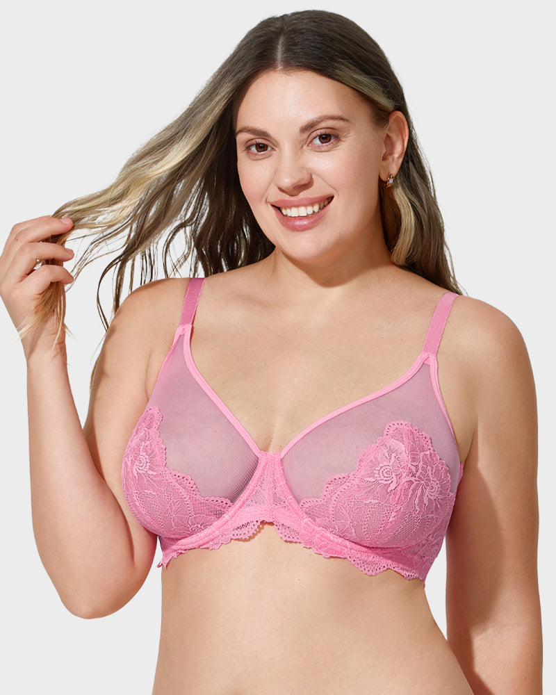 Ailovesexy - Full Coverage Lace Minimizer Bra