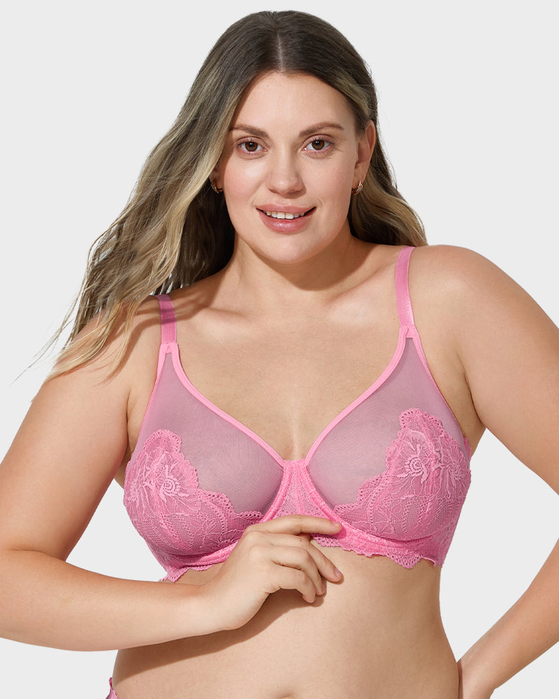 Ailovesexy - Full Coverage Lace Minimizer Bra