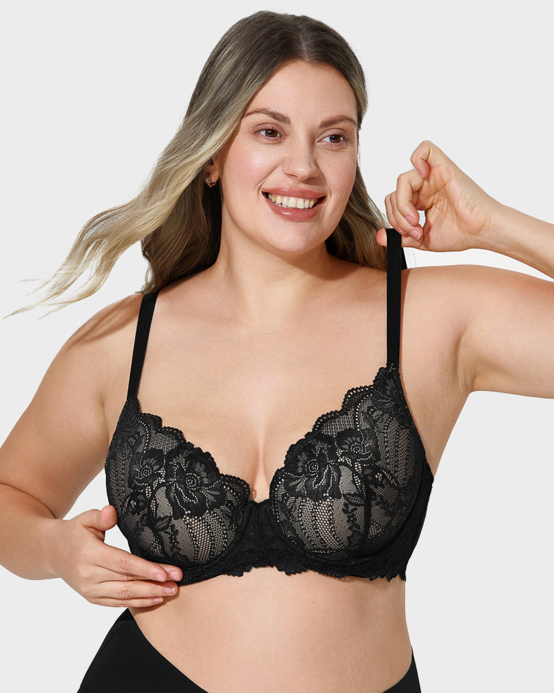 Ailovesexy - Lace Full Coverage Push Up Bra