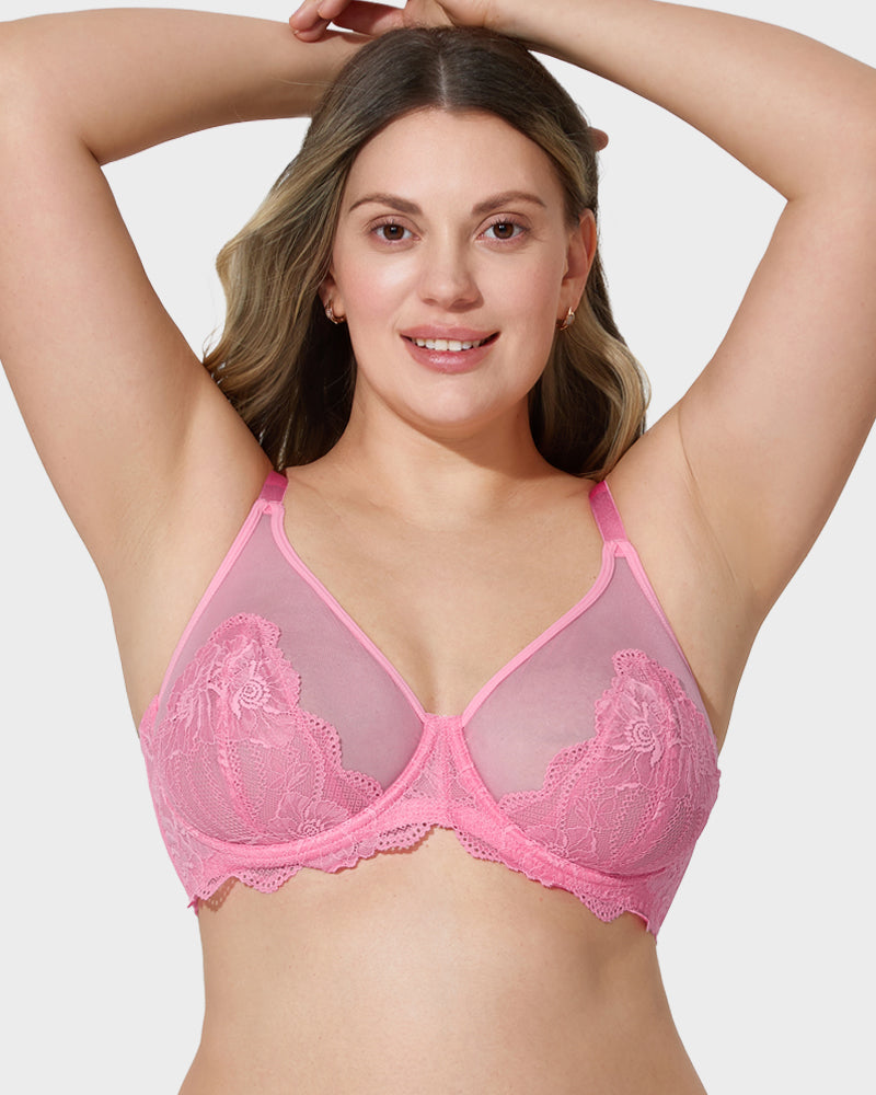 Ailovesexy - Full Coverage Lace Minimizer Bra