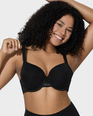 Ailovesexy - Full Coverage Mesh Accented Molded Cup Underwired Bra