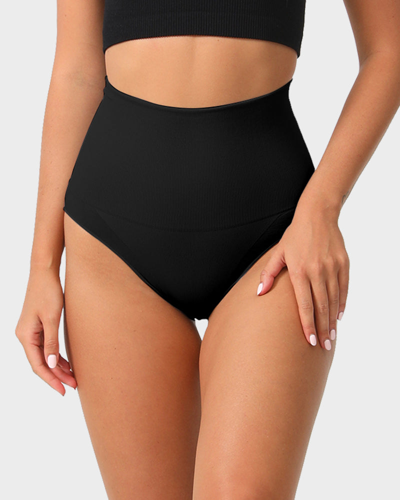 Ailovesexy - High Waist Seamless Tummy Control Brief Panty