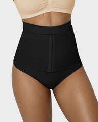 Ailovesexy - Double-Layer High Waist Tummy Control Shaping Thong