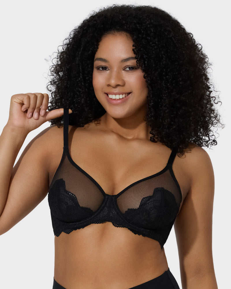 Ailovesexy - Full Coverage Lace Minimizer Bra