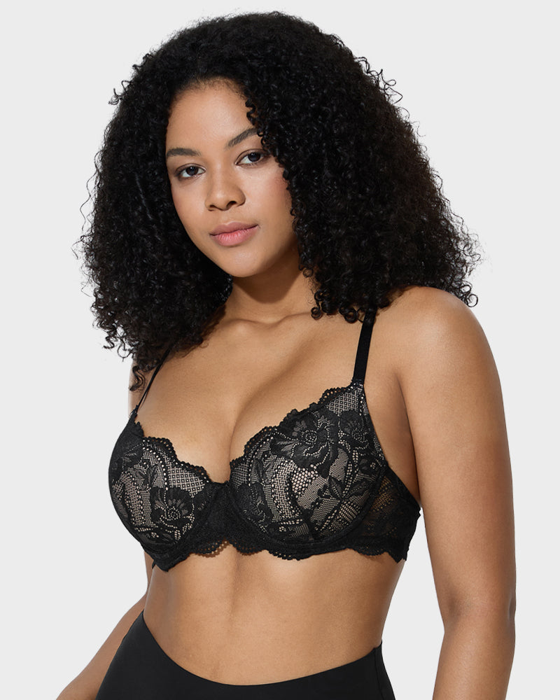 Ailovesexy - Lace Full Coverage Push Up Bra