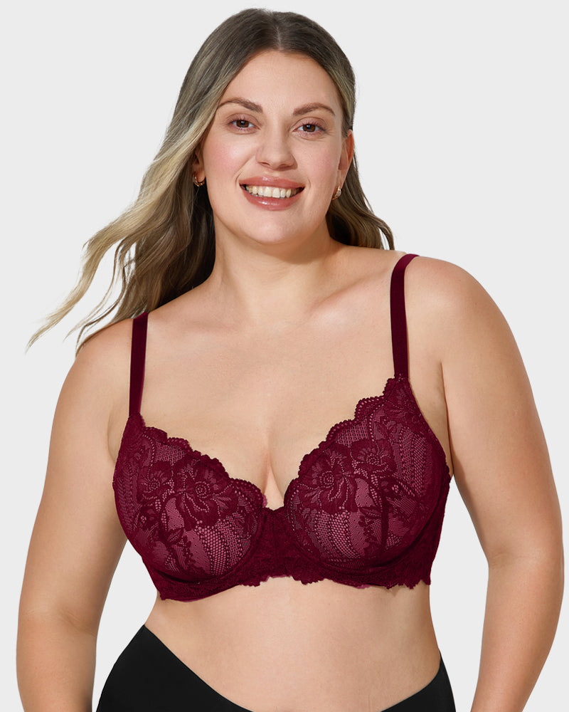 Ailovesexy - Lace Full Coverage Push Up Bra