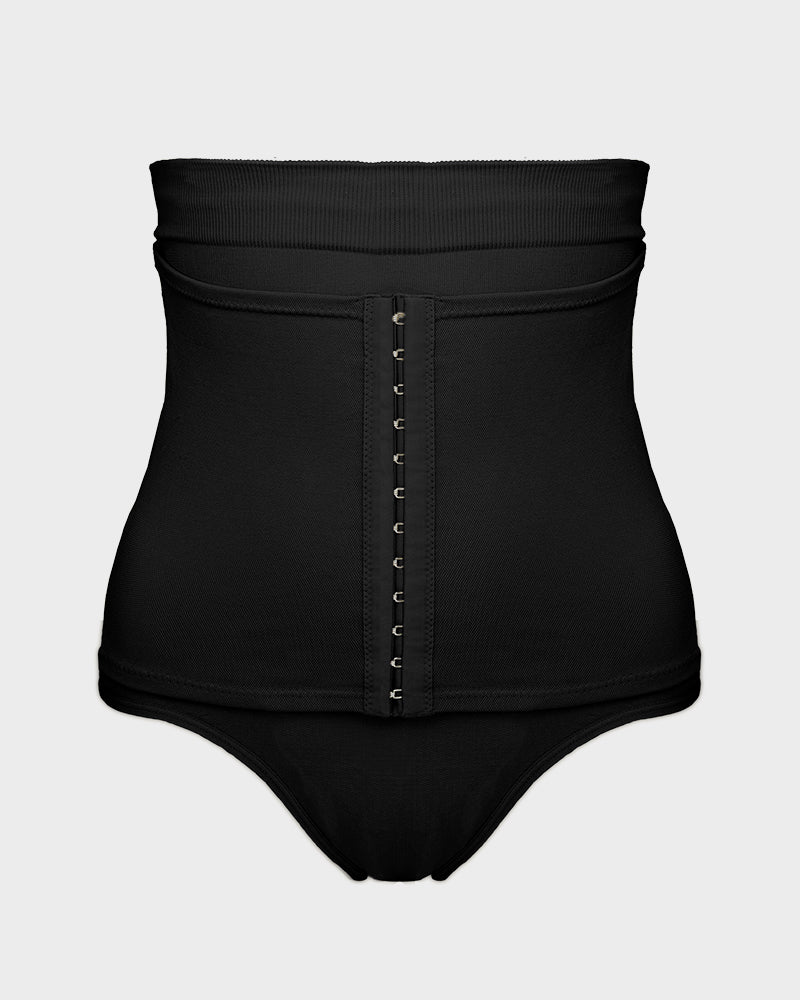 Ailovesexy - Double-Layer High Waist Tummy Control Shaping Thong
