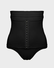 Ailovesexy - Double-Layer High Waist Tummy Control Shaping Thong