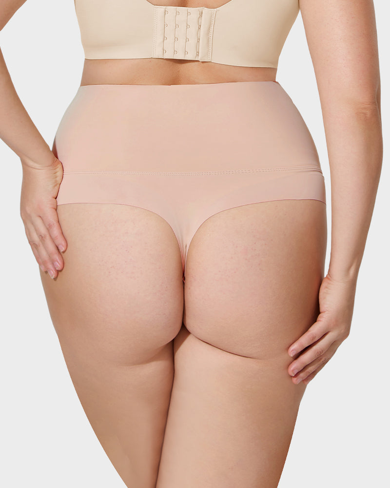 Ailovesexy - 3-Pack High-Rise Seamless Thong Panty