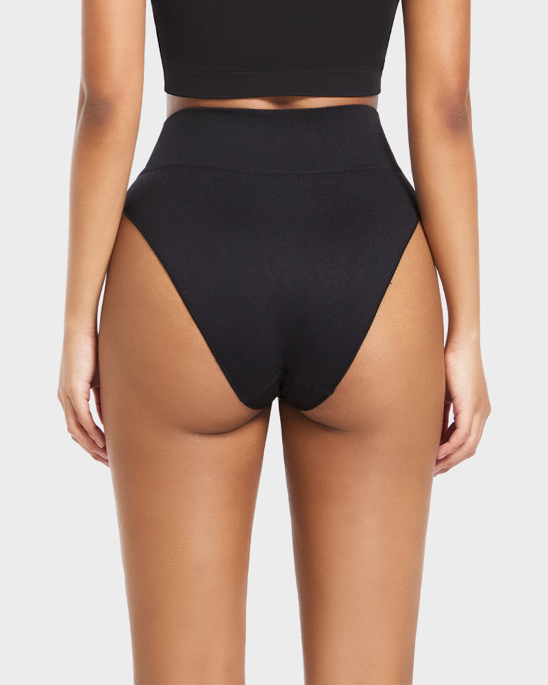Ailovesexy - Seamless High Waist Tummy Control Brief Panty (3 Pack)