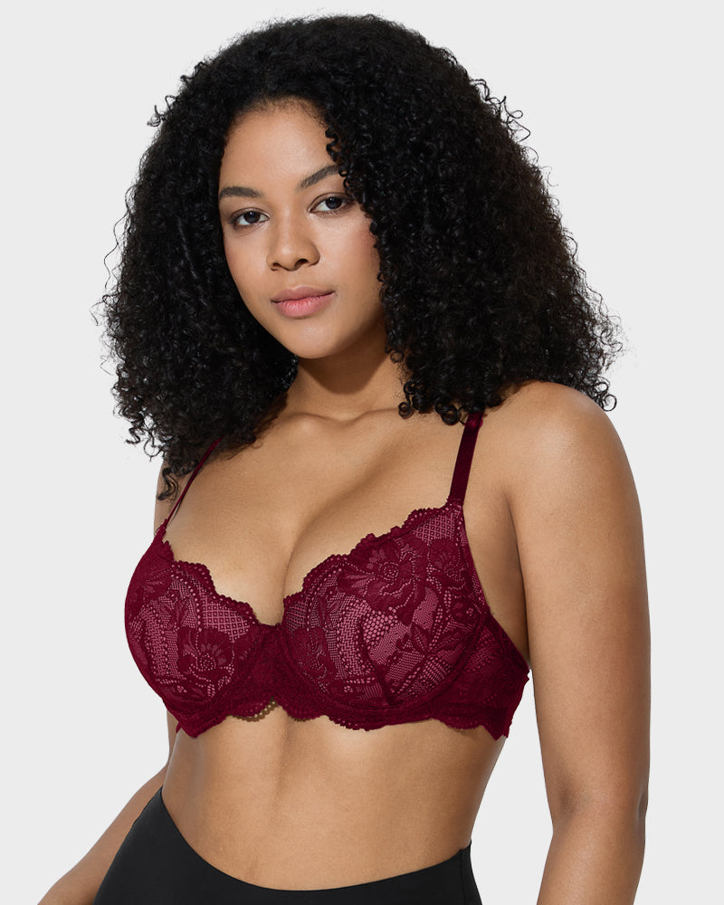 Ailovesexy - Lace Full Coverage Push Up Bra