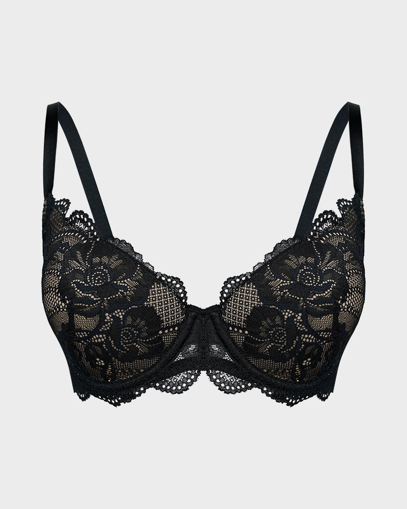Ailovesexy - Lace Full Coverage Push Up Bra