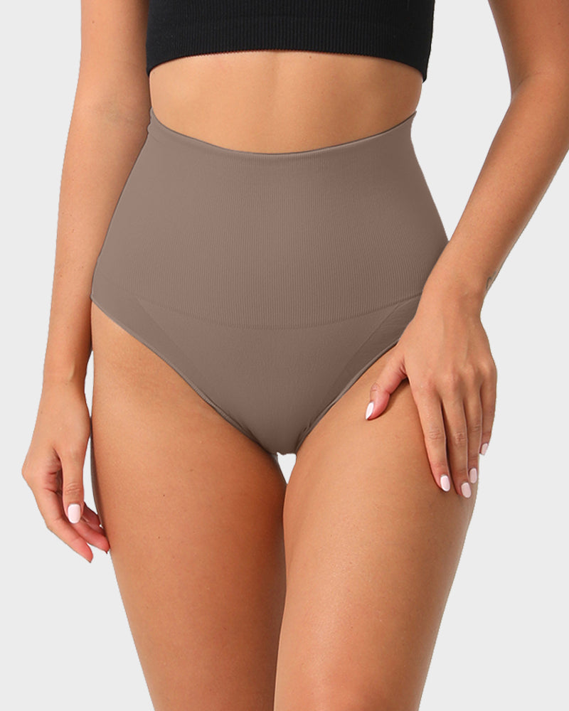Ailovesexy - High Waist Seamless Tummy Control Brief Panty
