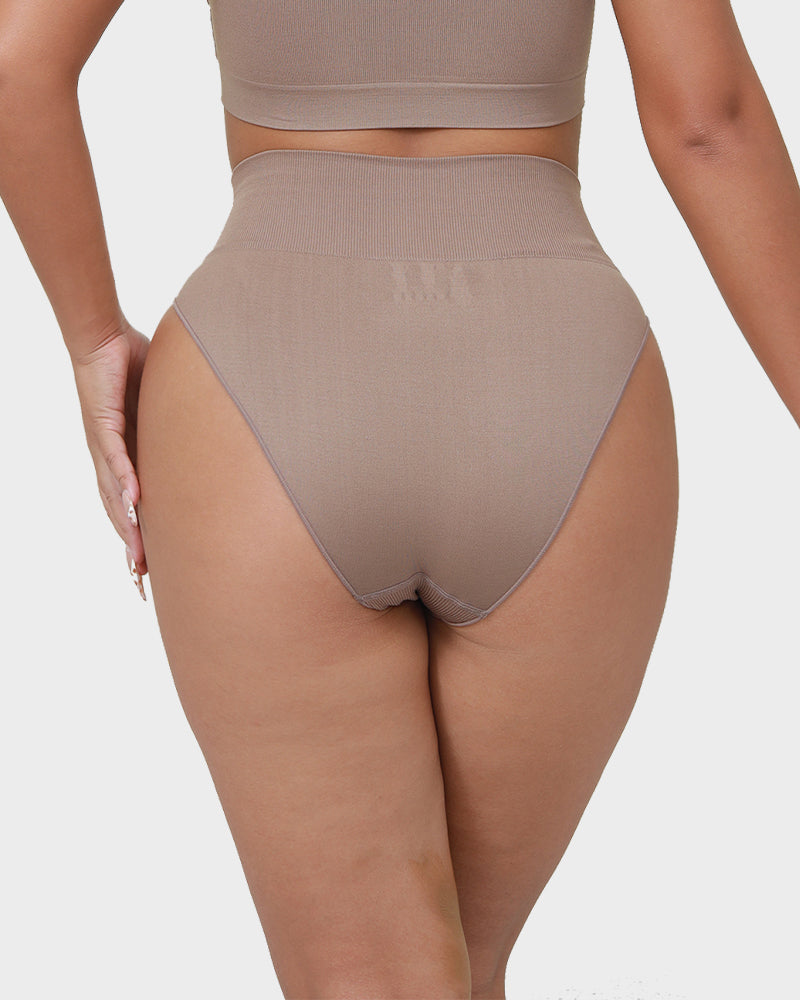 Ailovesexy - Seamless High Waist Tummy Control Brief Panty (3 Pack)