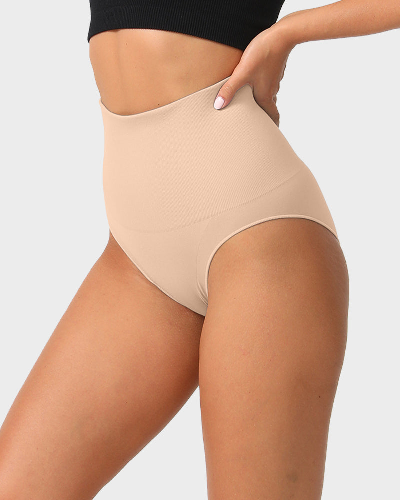 Ailovesexy - High Waist Seamless Tummy Control Brief Panty