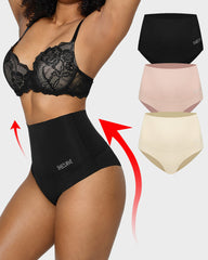 Ailovesexy - 3-Pack High Waisted Tummy Control Briefs