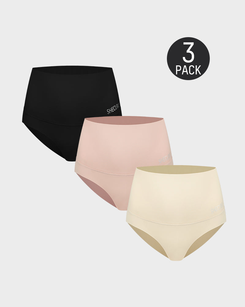 Ailovesexy - 3-Pack High Waisted Tummy Control Briefs