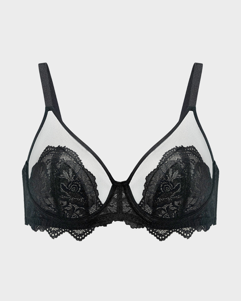 Ailovesexy - Full Coverage Lace Minimizer Bra