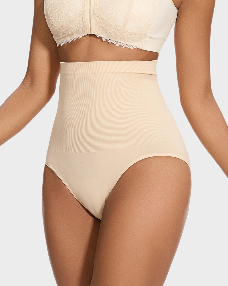 Ailovesexy - High Waist Tummy Control Brief Panty (2 Pack)