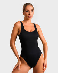 Ailovesexy - Wide Strap Backless Thong Bodysuit