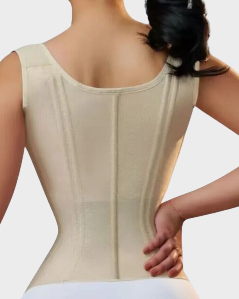 Ailovesexy - Double Waistband Corset Vest Waist Trainer