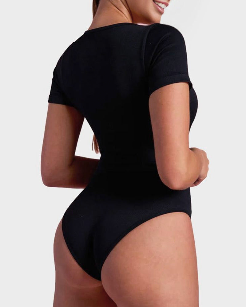 Ailovesexy - Basic Square Neck Bodysuit