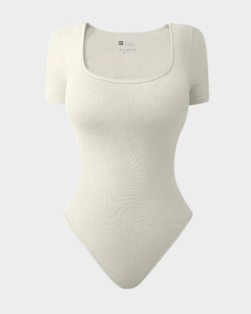Ailovesexy - Basic Square Neck Bodysuit
