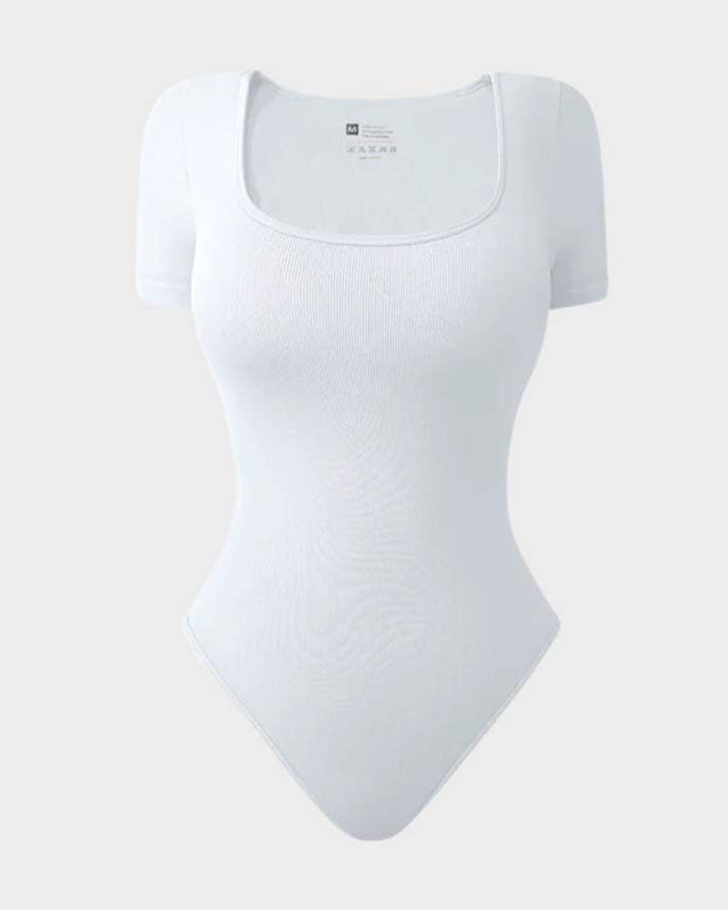 Ailovesexy - Basic Square Neck Bodysuit
