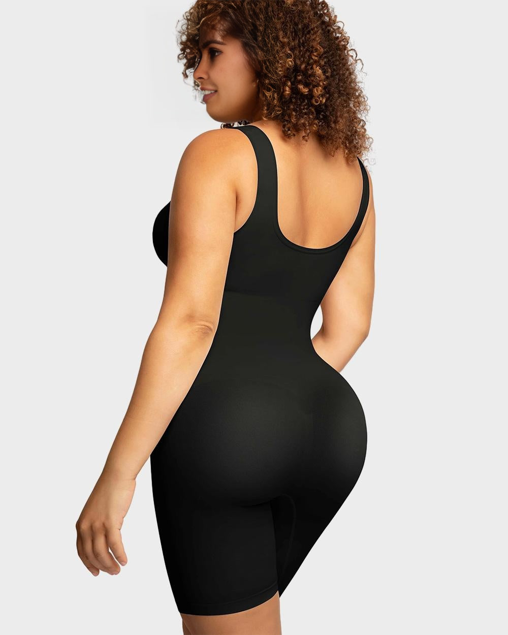 Ailovesexy - Seamless Sculpting Mid Thigh Bodysuit