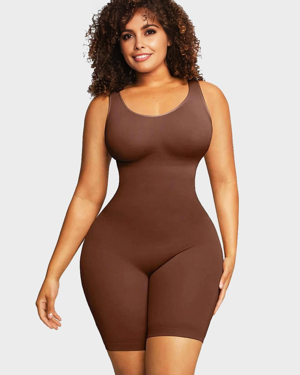Ailovesexy - Seamless Sculpting Mid Thigh Bodysuit